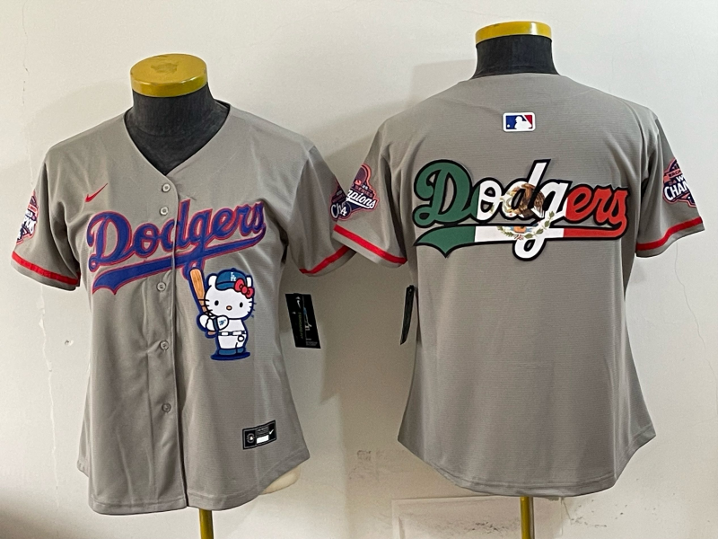 women Los Angeles Dodgers blank grey Game 2026 Nike MLB Jersey 053005